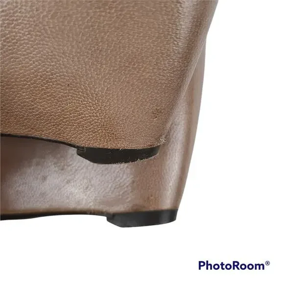 Aerosoles Soundsystem nude peep toe wedge shooties,, 7.5M - Picture 10 of 11